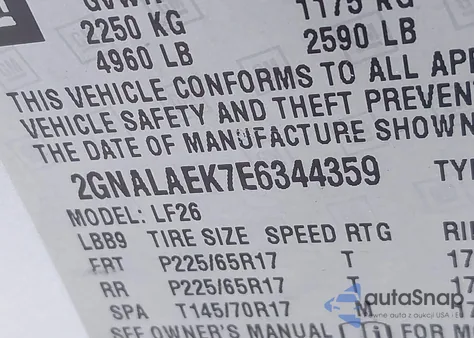 2014 Chevrolet Equinox Ls z USA, uszkodzony, nr VIN 2GNALAEK7E6344359